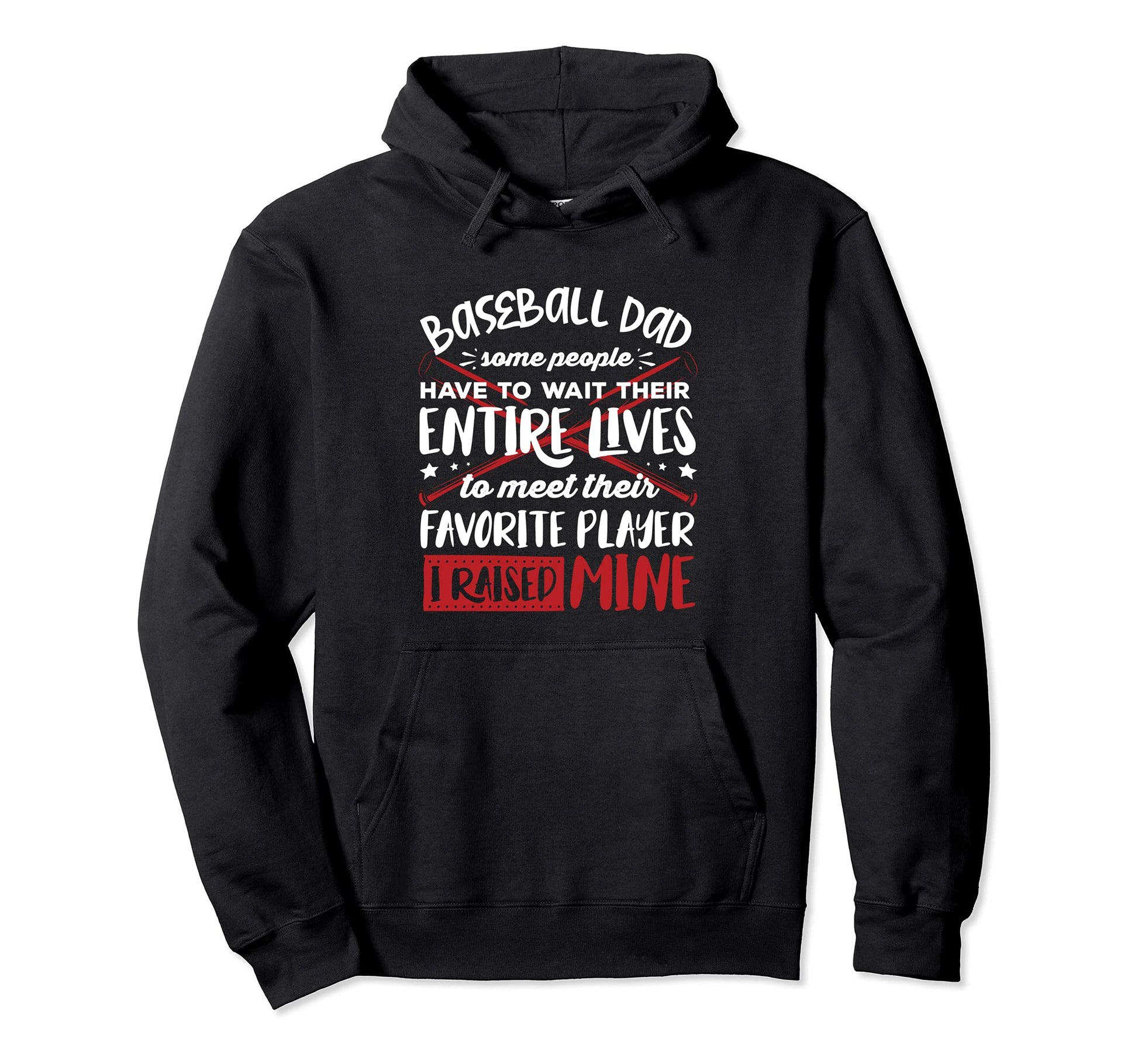 Baseball Dad Baseball Love Baseball Hoodie - Minimalist Print for Adults - T-Shirt, Sweatshirt, Hoodie