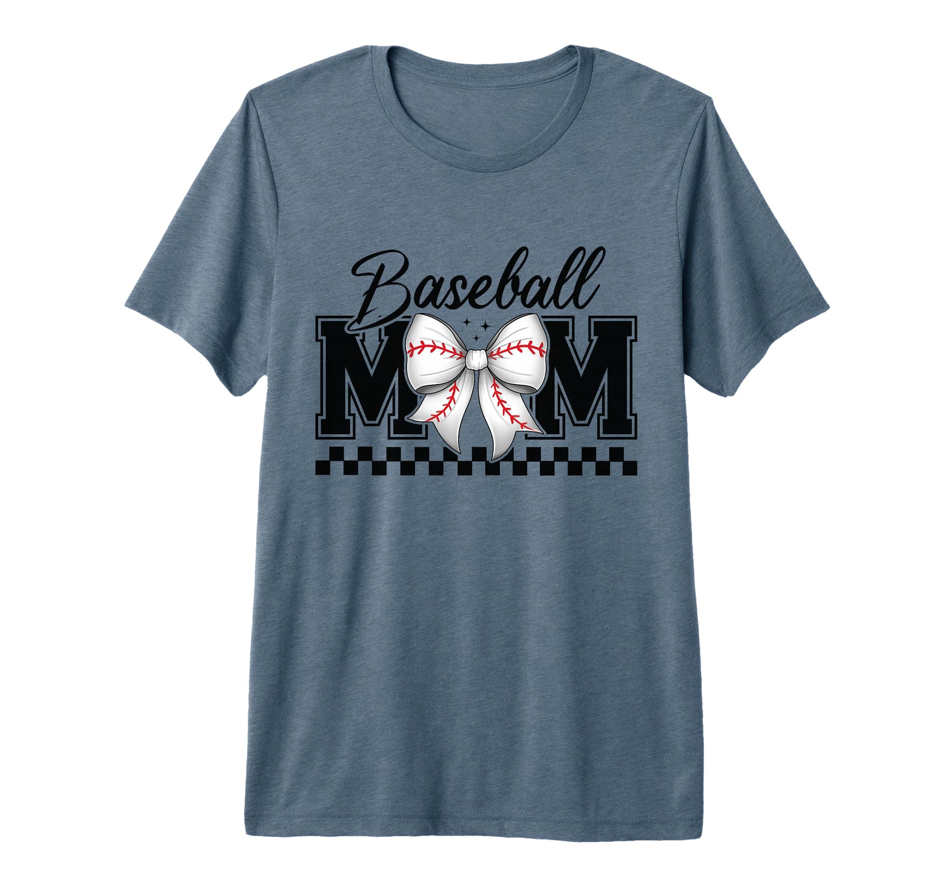 Baseball Mama Sports Mom Coquette T-Shirt - Minimalist Print for Adults - T-Shirt, Sweatshirt, Hoodie