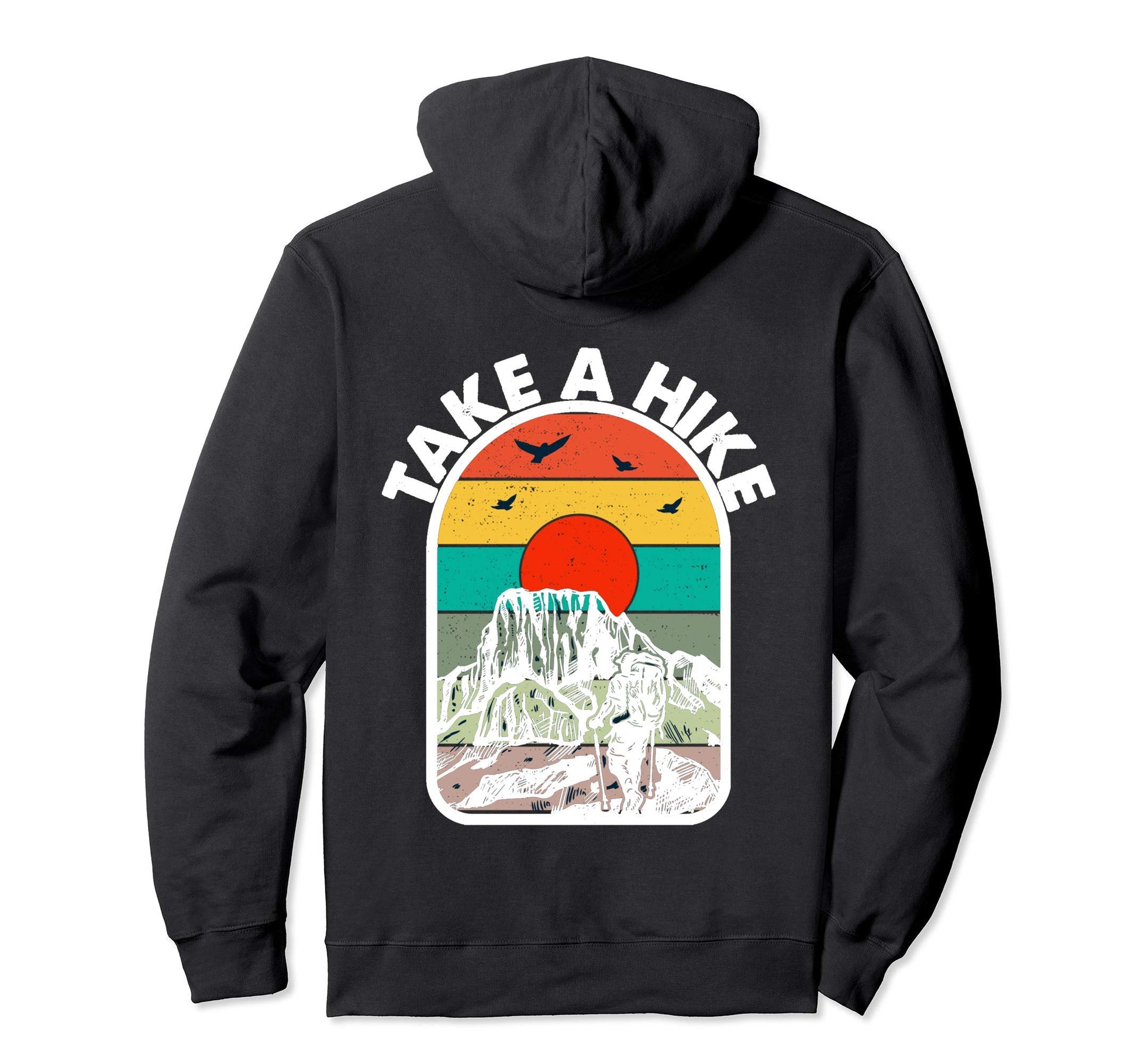 Take Hike Typography Vitage Take Hike Hoodie - Trendy Graphic Unisex - T-Shirt, Sweatshirt, Hoodie
