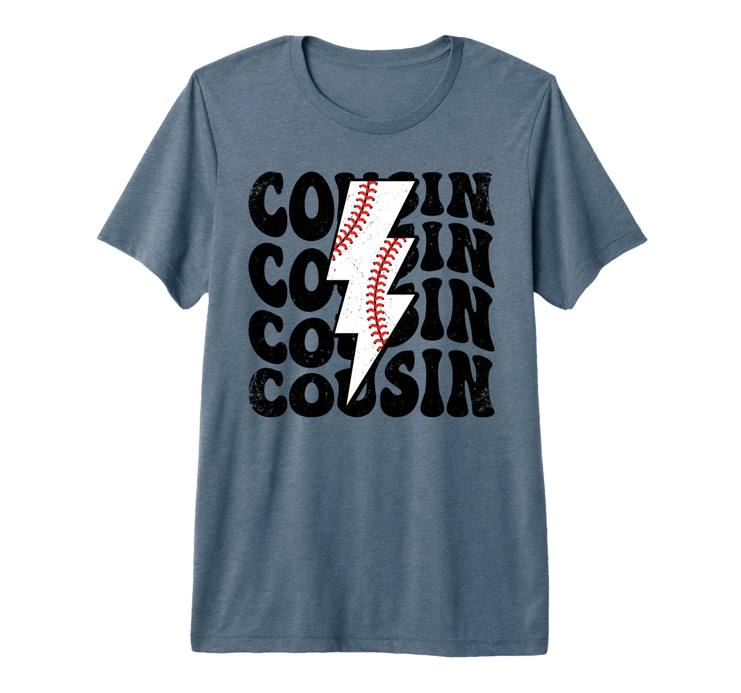 Lightning Groovy Proud Baseball Cousin T-Shirt - Trendy Graphic for Adults - T-Shirt, Sweatshirt, Hoodie