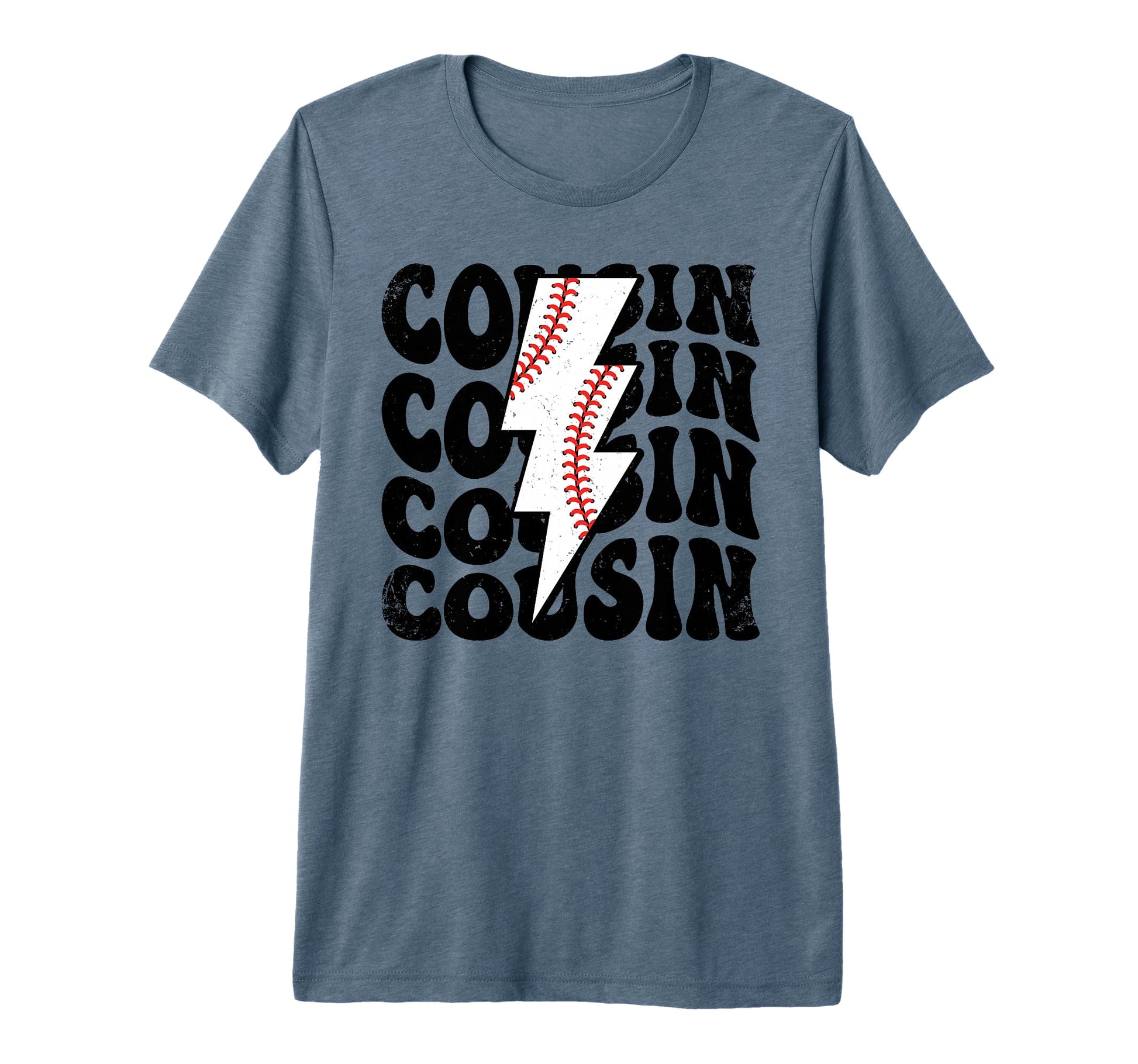 Lightning Groovy Proud Baseball Cousin T-Shirt - Trendy Graphic for Adults - T-Shirt, Sweatshirt, Hoodie
