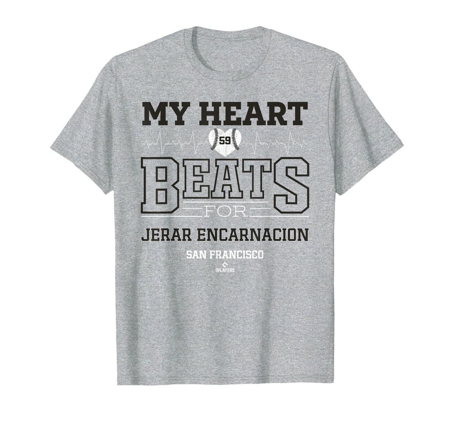 My Heart Beats Jerar Encarnacion San T-Shirt - Casual Everyday Wear Unisex - T-Shirt, Sweatshirt, Hoodie