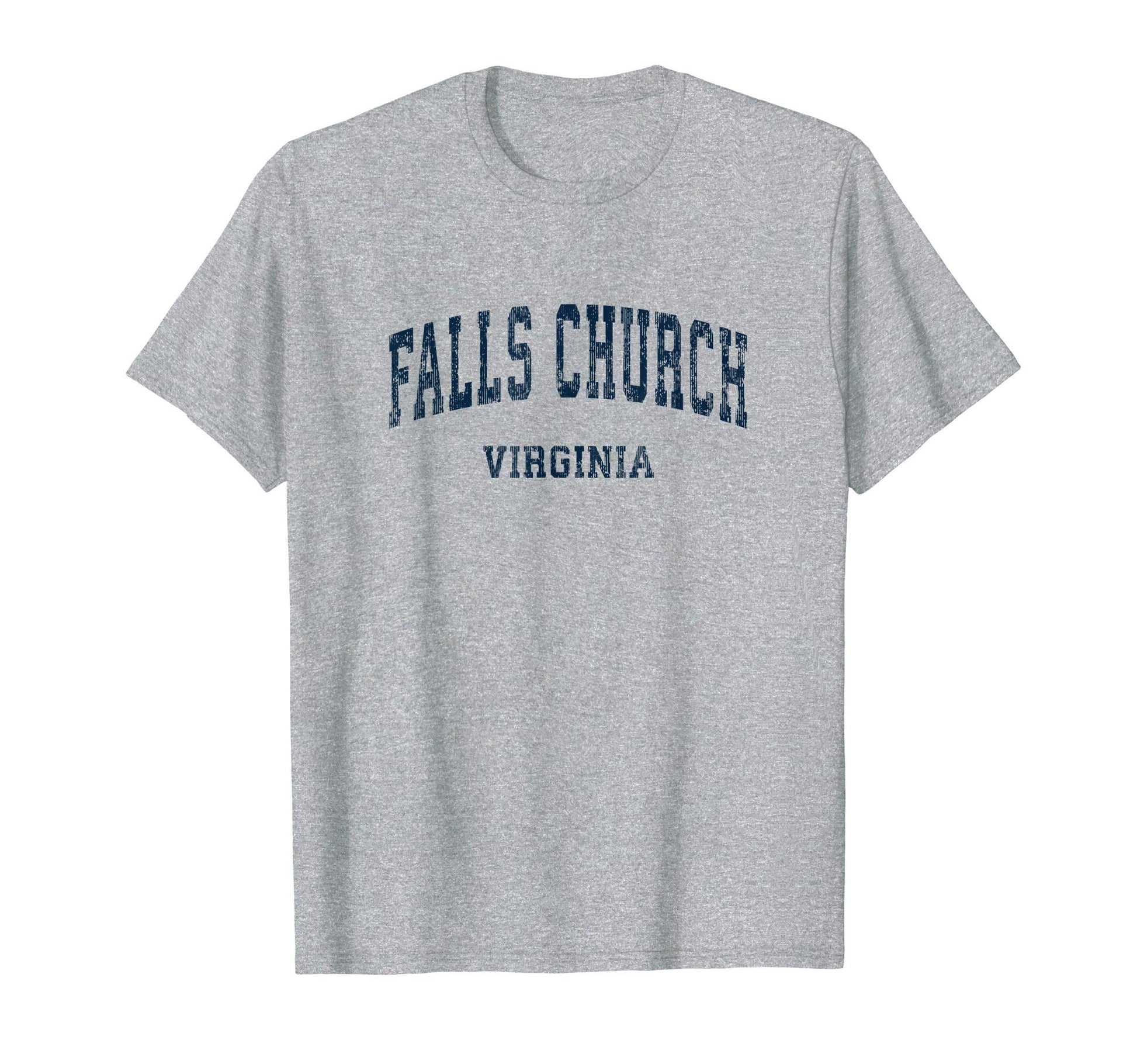 Falls Church Virginia Va Varsity T-Shirt - Minimalist Print Men Women - T-Shirt, Sweatshirt, Hoodie