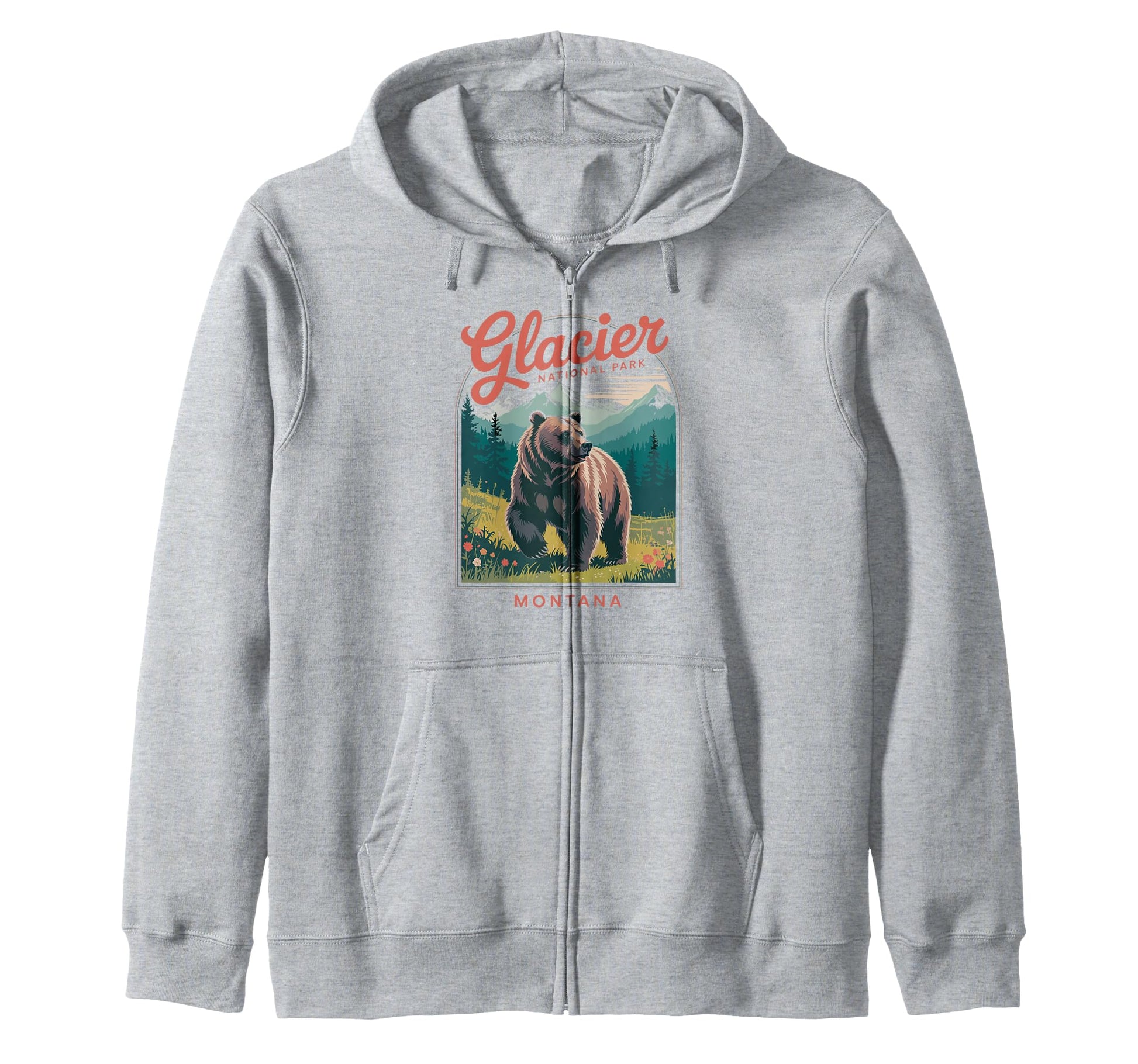 Glacier National Park Montana Usa Hoodie - Casual Everyday Wear Men Women - T-Shirt, Sweatshirt, Hoodie