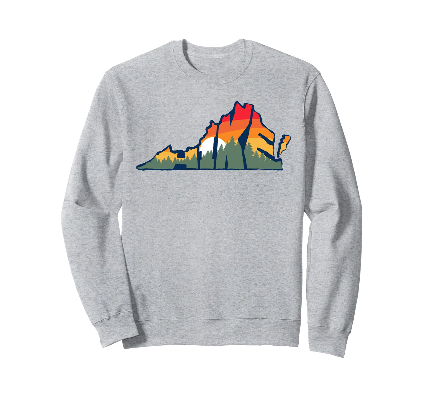 Hike Virginia Outdoor Hiking Sweatshirt - Aesthetic Graphic Men Women - T-Shirt, Sweatshirt, Hoodie