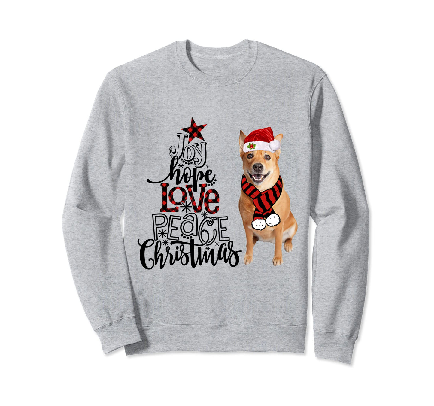 Joy Hope Love Peace Carolina Sweatshirt - Casual Everyday Wear Men Women - T-Shirt, Sweatshirt, Hoodie