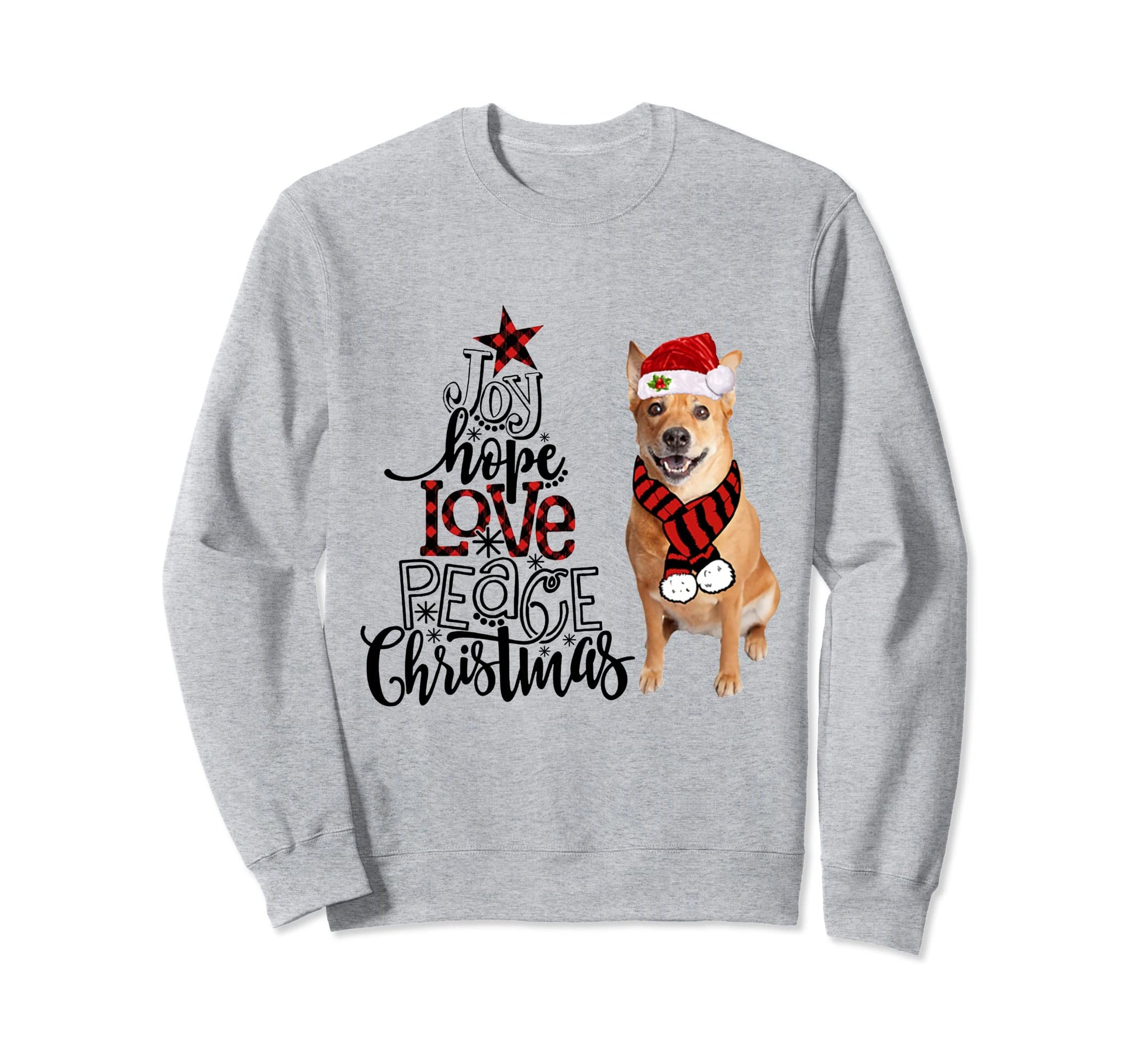 Joy Hope Love Peace Carolina Sweatshirt - Casual Everyday Wear Men Women - T-Shirt, Sweatshirt, Hoodie