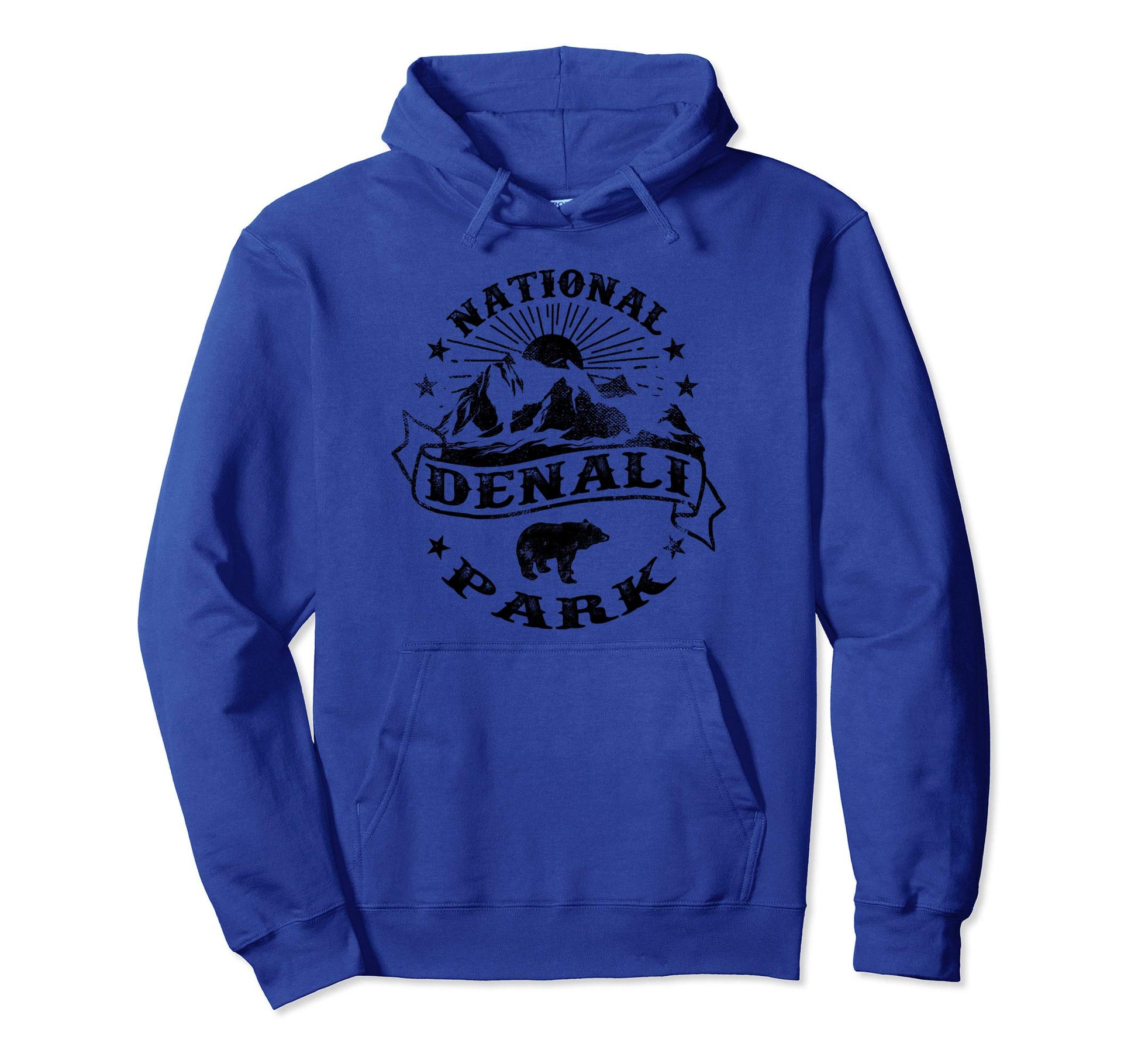 Denali National Park Bear Alaska Mountains Hoodie - Novelty Apparel Unisex - T-Shirt, Sweatshirt, Hoodie