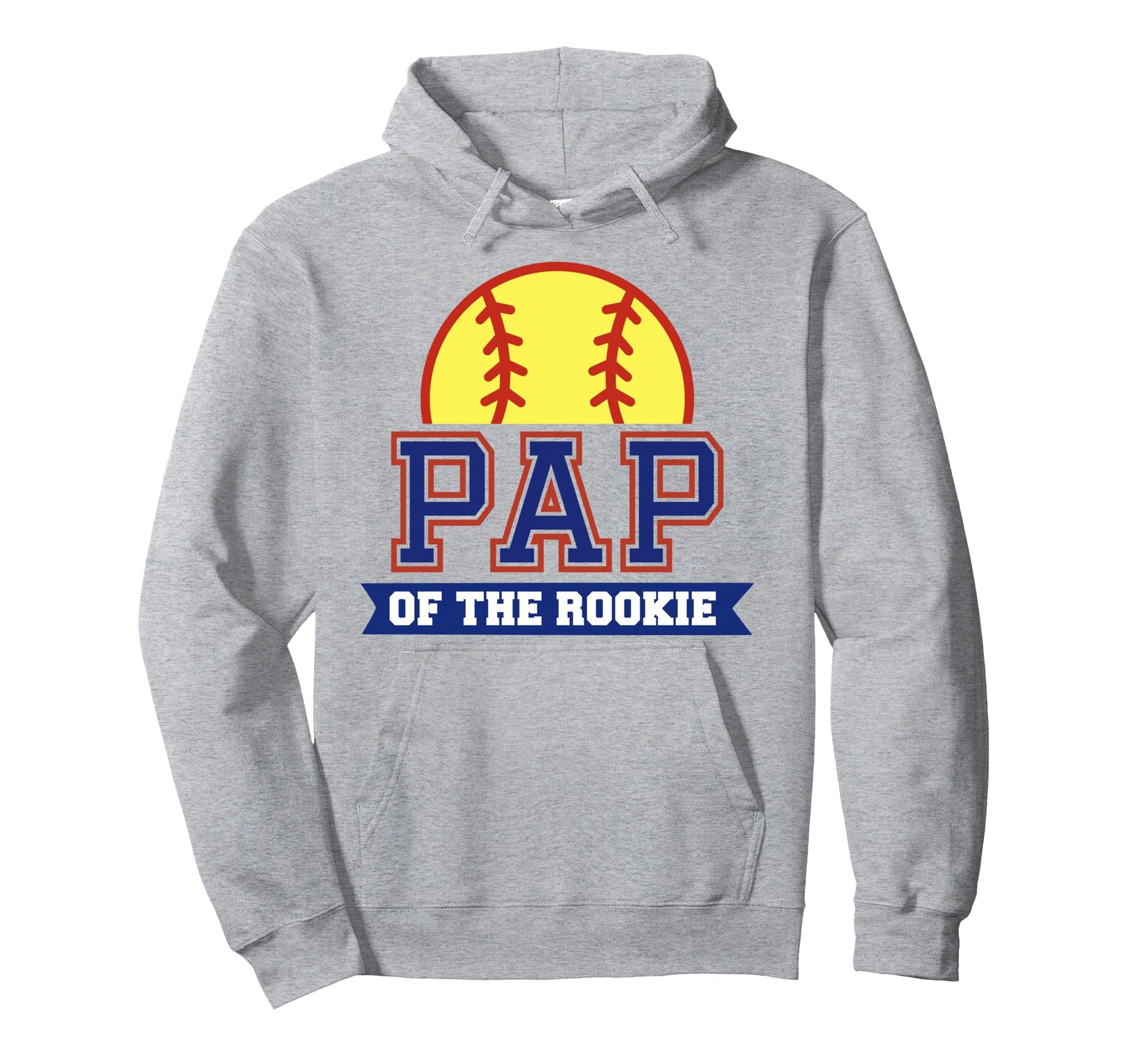 Pap Rookie 1St Birthday Softball Theme Hoodie - Unique Graphic for Adults - T-Shirt, Sweatshirt, Hoodie