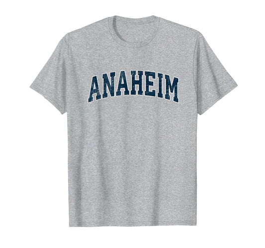 Anaheim California Ca Varsity Sports T-Shirt - Minimalist Print Men Women - T-Shirt, Sweatshirt, Hoodie