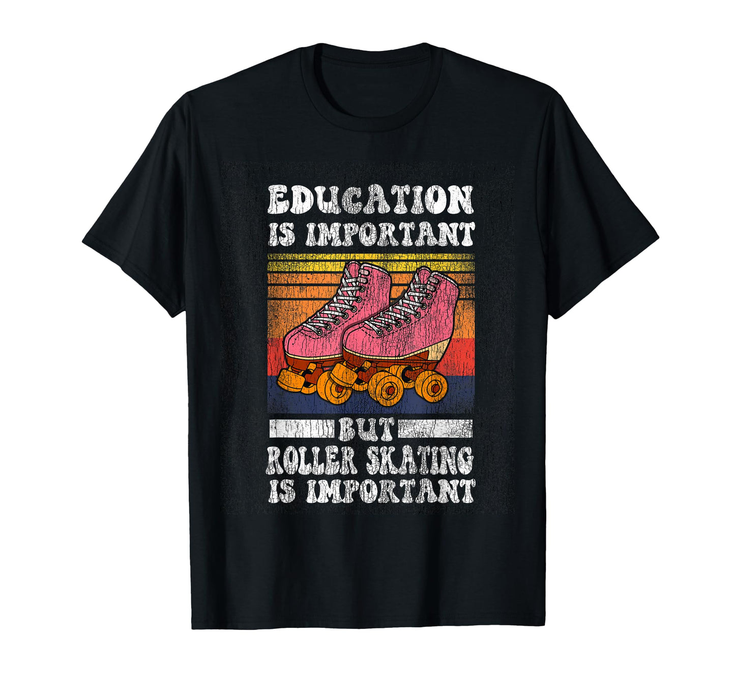 Roller Skating Skate 1970S T-Shirt - Minimalist Print for Adults - T-Shirt, Sweatshirt, Hoodie
