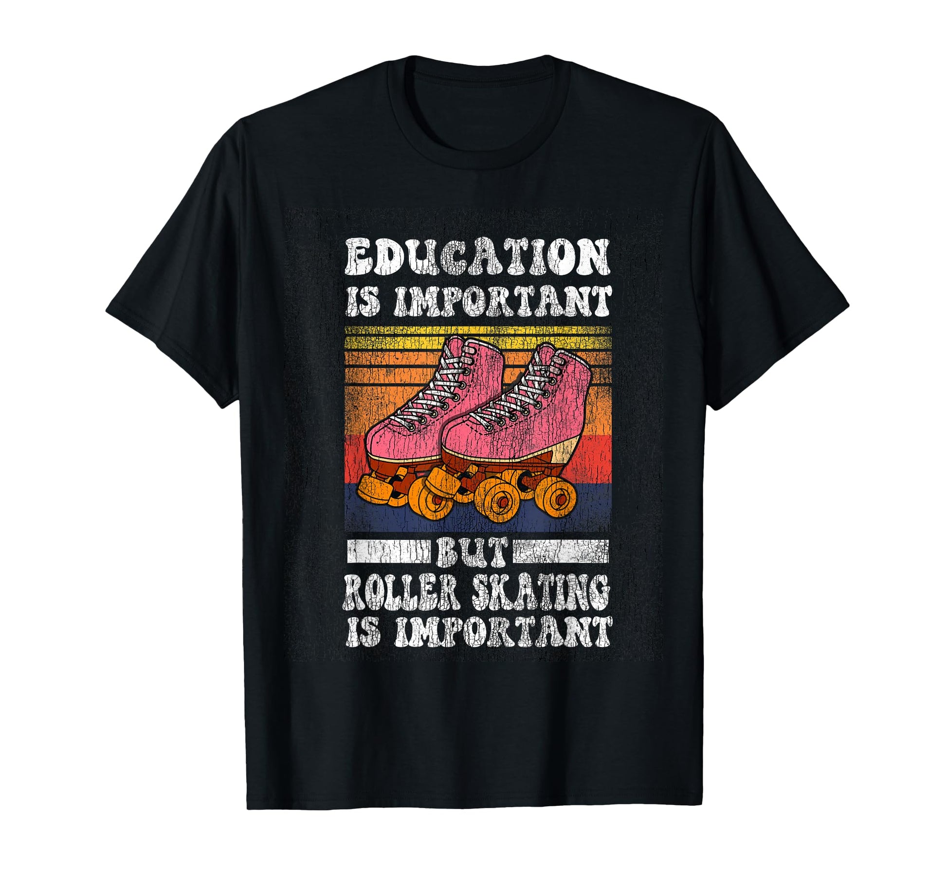 Roller Skating Skate 1970S T-Shirt - Minimalist Print for Adults - T-Shirt, Sweatshirt, Hoodie