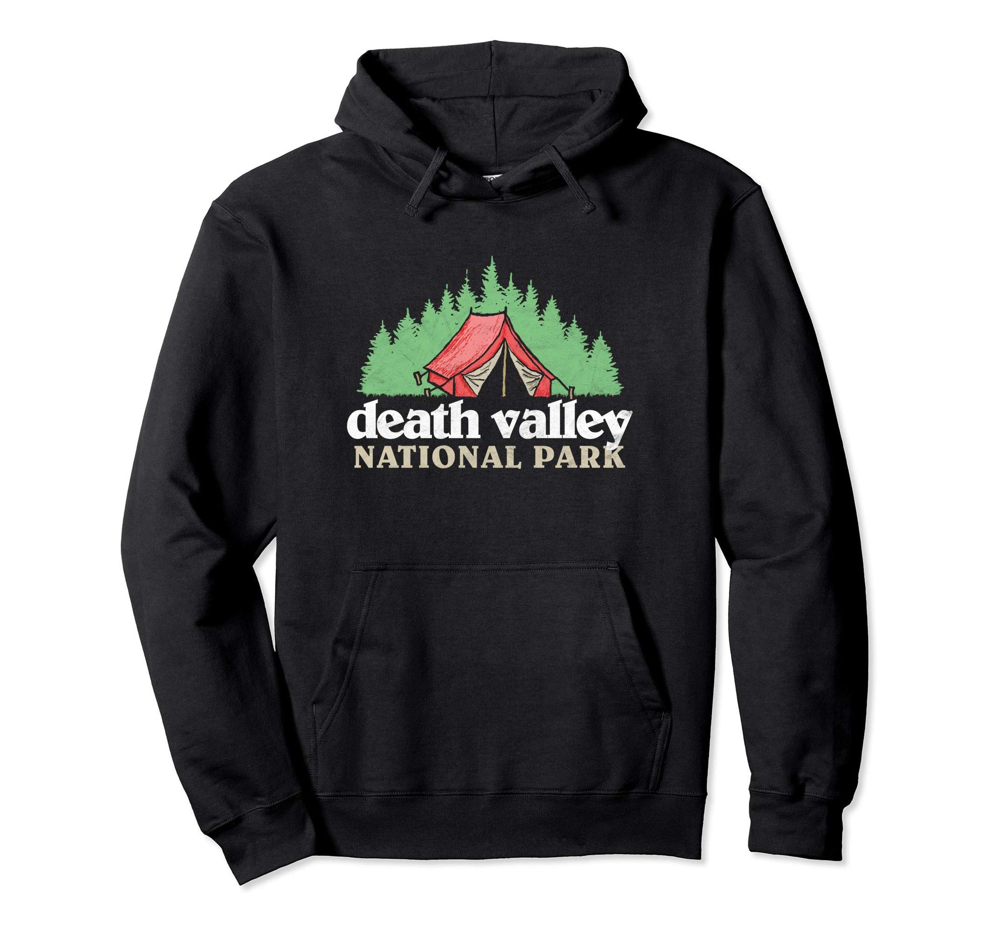 Death Valley National Park Tent Camping Hoodie - Unique Graphic for Adults - T-Shirt, Sweatshirt, Hoodie