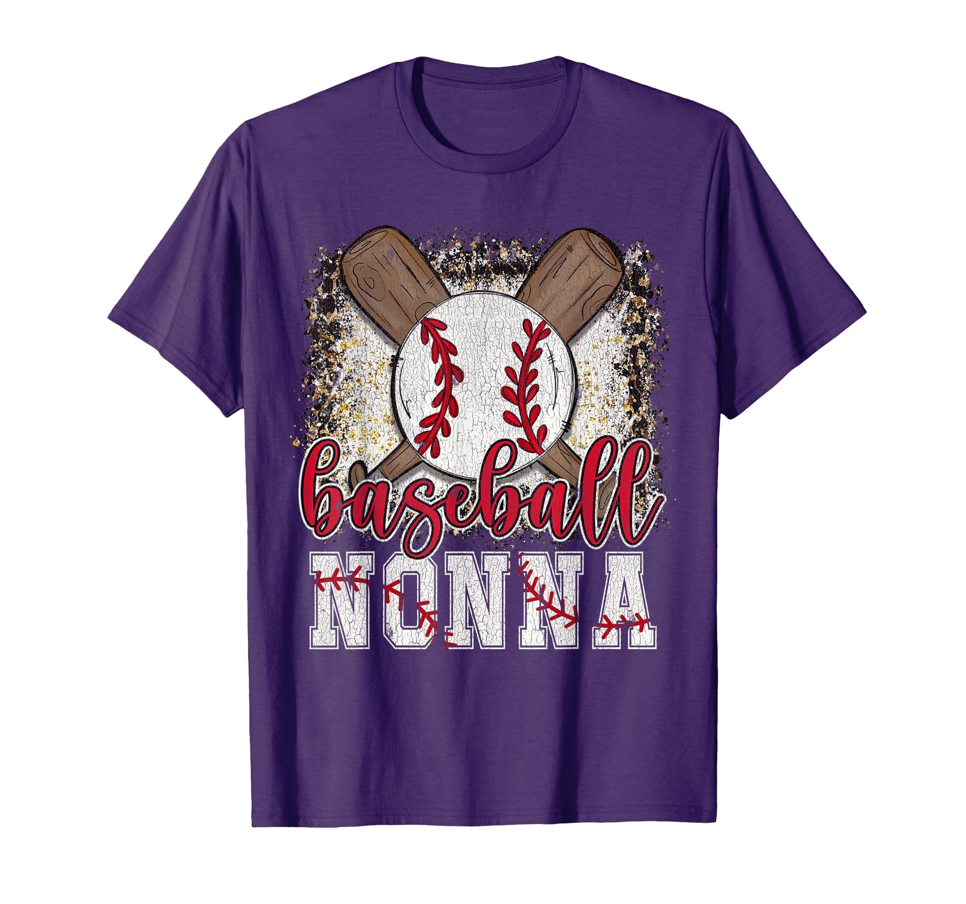 Baseball Nonna Leopard Baseball Lover T-Shirt - Custom Art Print Men Women - T-Shirt, Sweatshirt, Hoodie