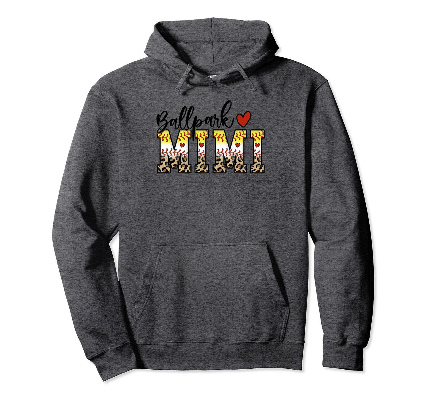 Ballpark Mimi Baseball Softball Mom Hoodie - Fun Novelty Design Men Women - T-Shirt, Sweatshirt, Hoodie
