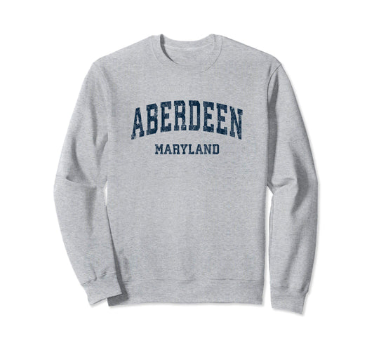 Aberdeen Maryland Md Varsity Sweatshirt - Novelty Apparel for Adults - T-Shirt, Sweatshirt, Hoodie