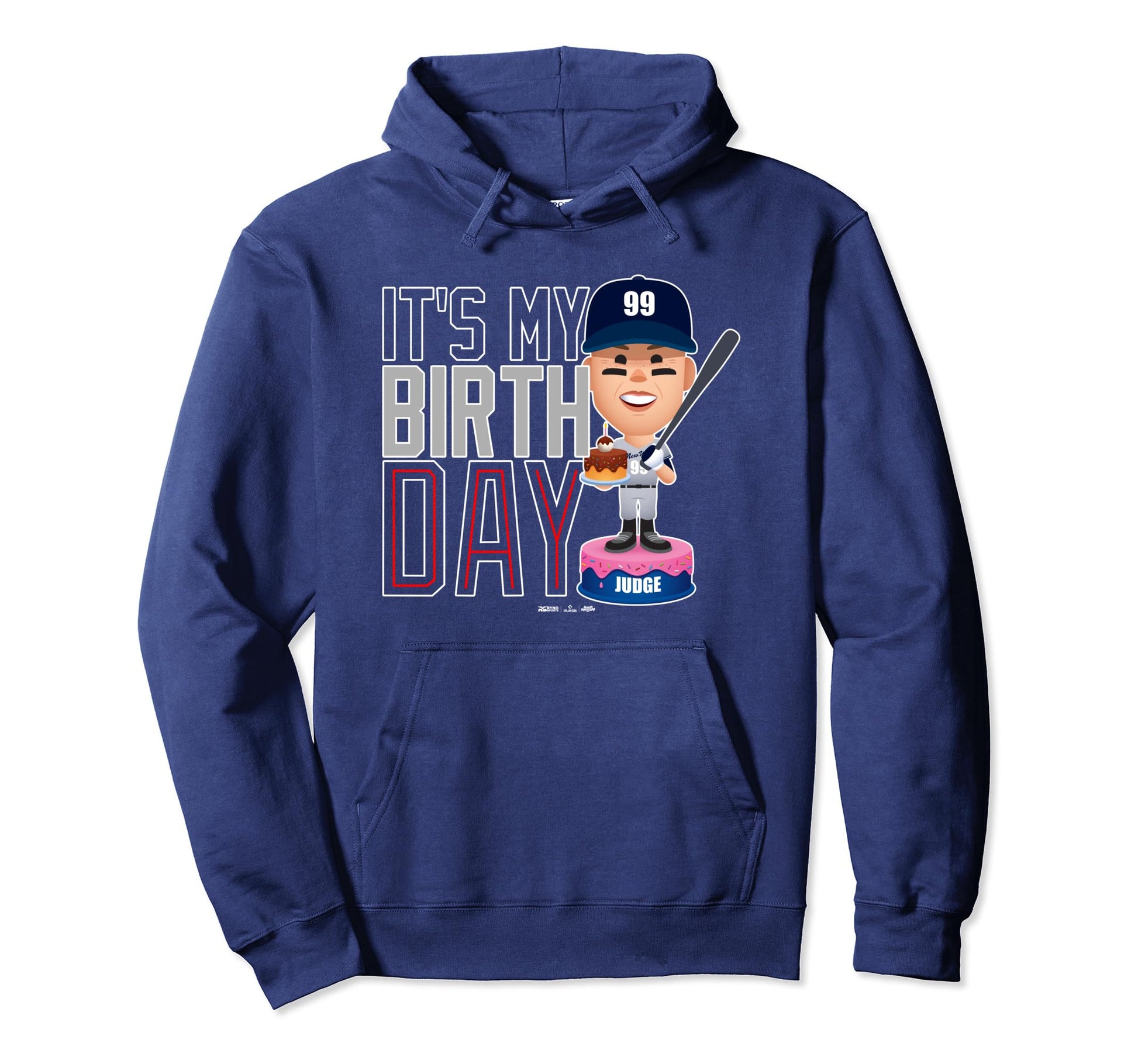 Aaron Judge New York Baseball Birthday Hoodie - Minimalist Print Unisex - T-Shirt, Sweatshirt, Hoodie