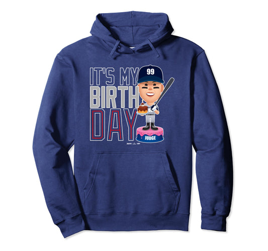 Aaron Judge New York Baseball Birthday Hoodie - Minimalist Print Unisex - T-Shirt, Sweatshirt, Hoodie