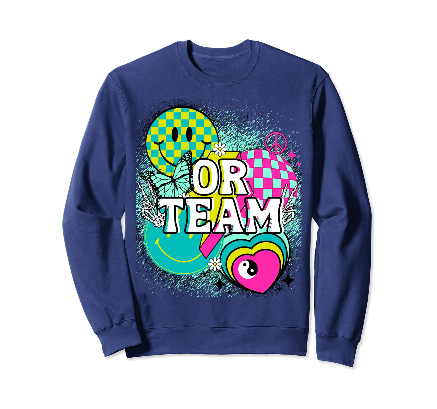 Or Team Nurse Doctor Happy Y2K Matching Sweatshirt - Unique Graphic Unisex - T-Shirt, Sweatshirt, Hoodie