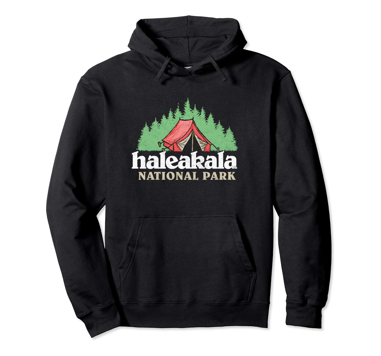 Haleakala National Park Tent Camping Hoodie - Minimalist Print Unisex - T-Shirt, Sweatshirt, Hoodie