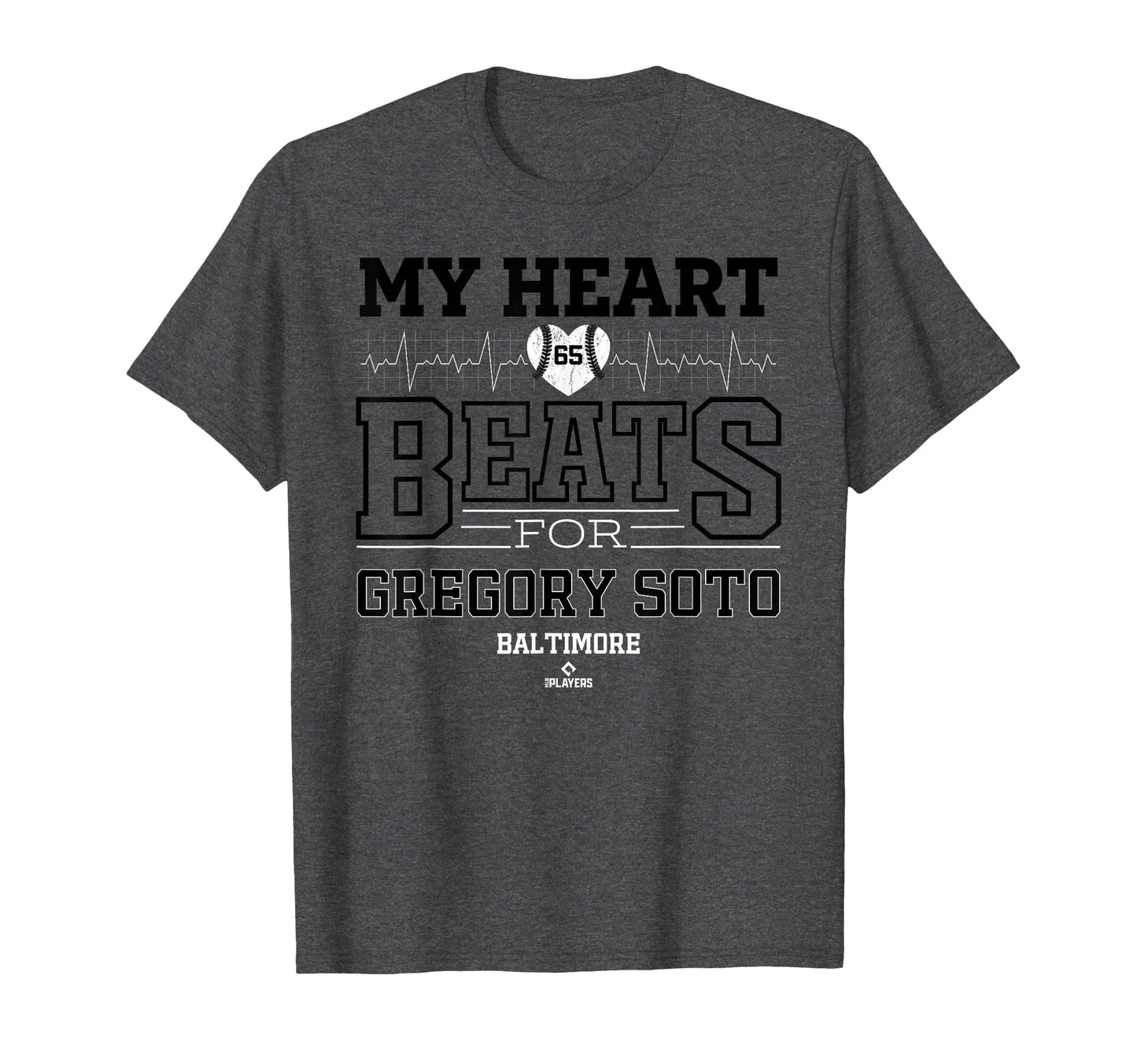 My Heart Beats Gregory Soto Baltimore T-Shirt - Fun Novelty Design Unisex - T-Shirt, Sweatshirt, Hoodie
