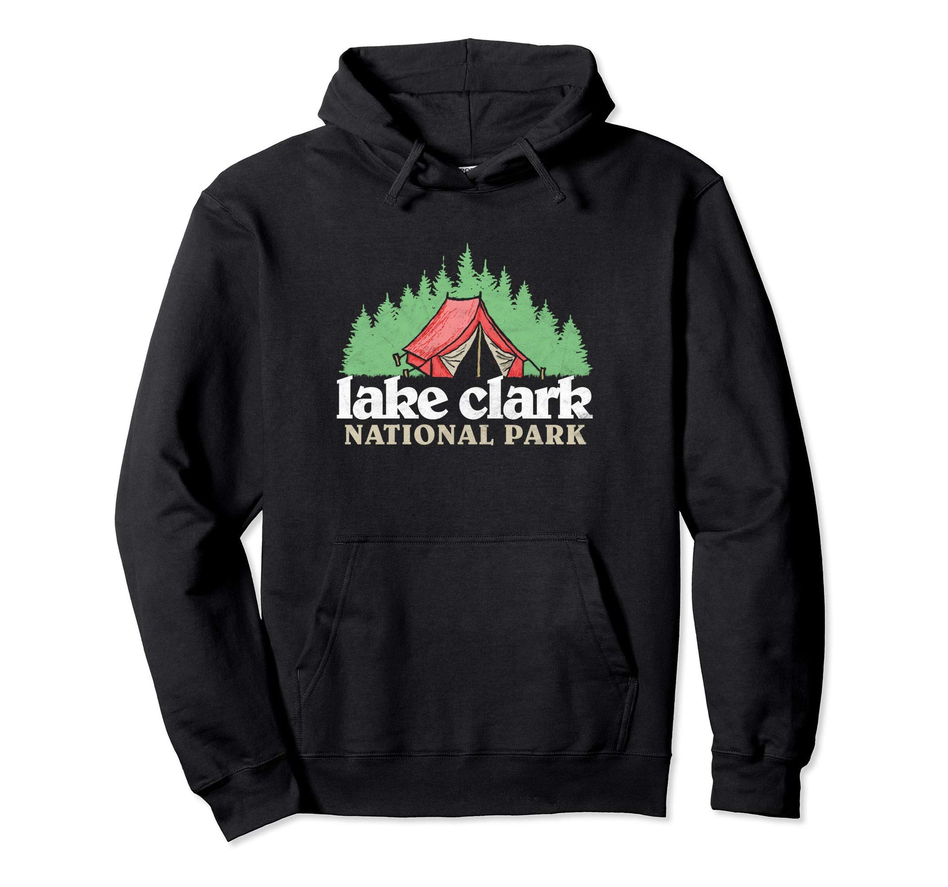 Lake Clark National Park Tent Camping Hoodie - Streetwear Style Unisex - T-Shirt, Sweatshirt, Hoodie