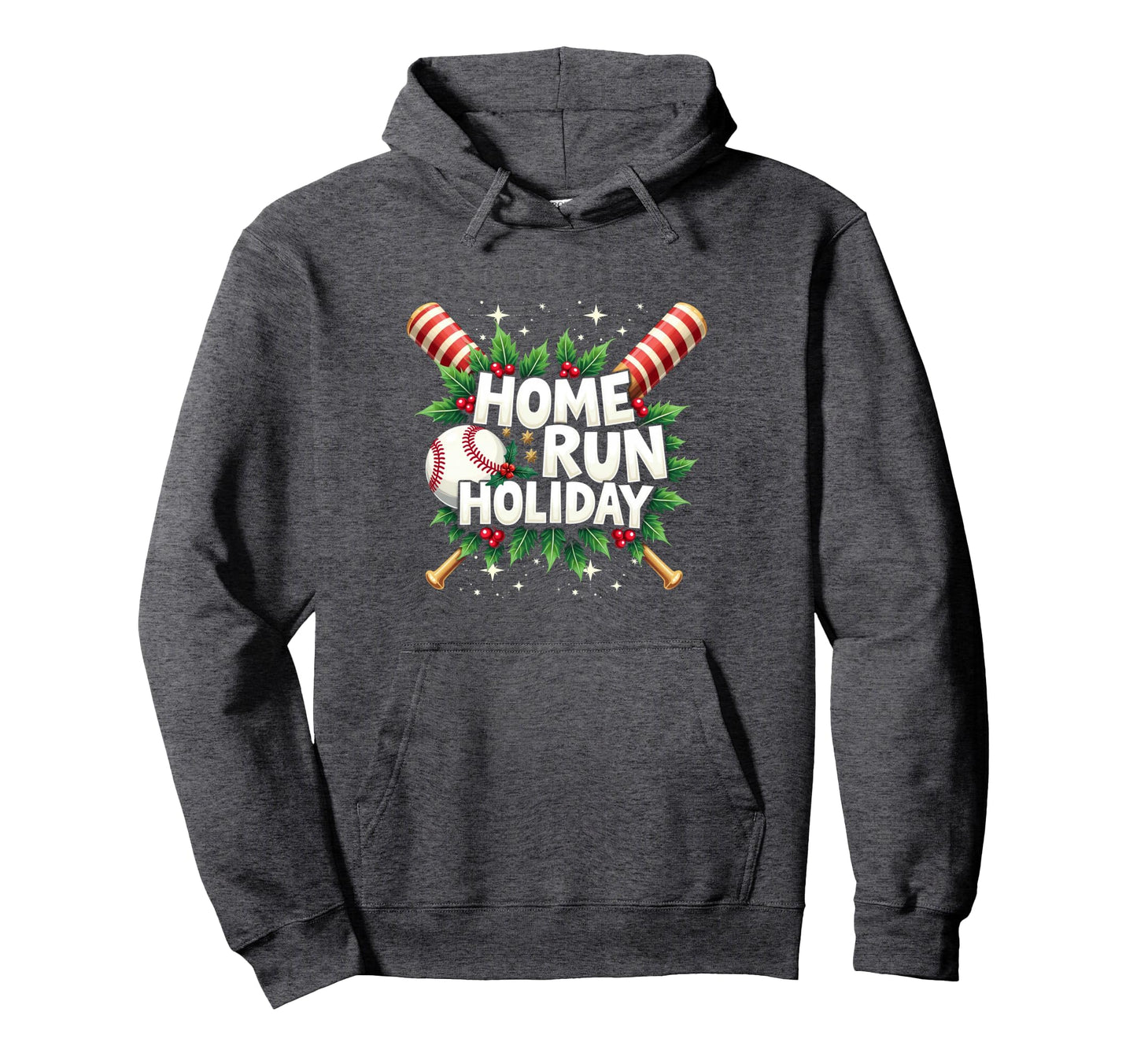 Baseball Homerun Holiday Baseball Hoodie - Minimalist Print for Adults - T-Shirt, Sweatshirt, Hoodie