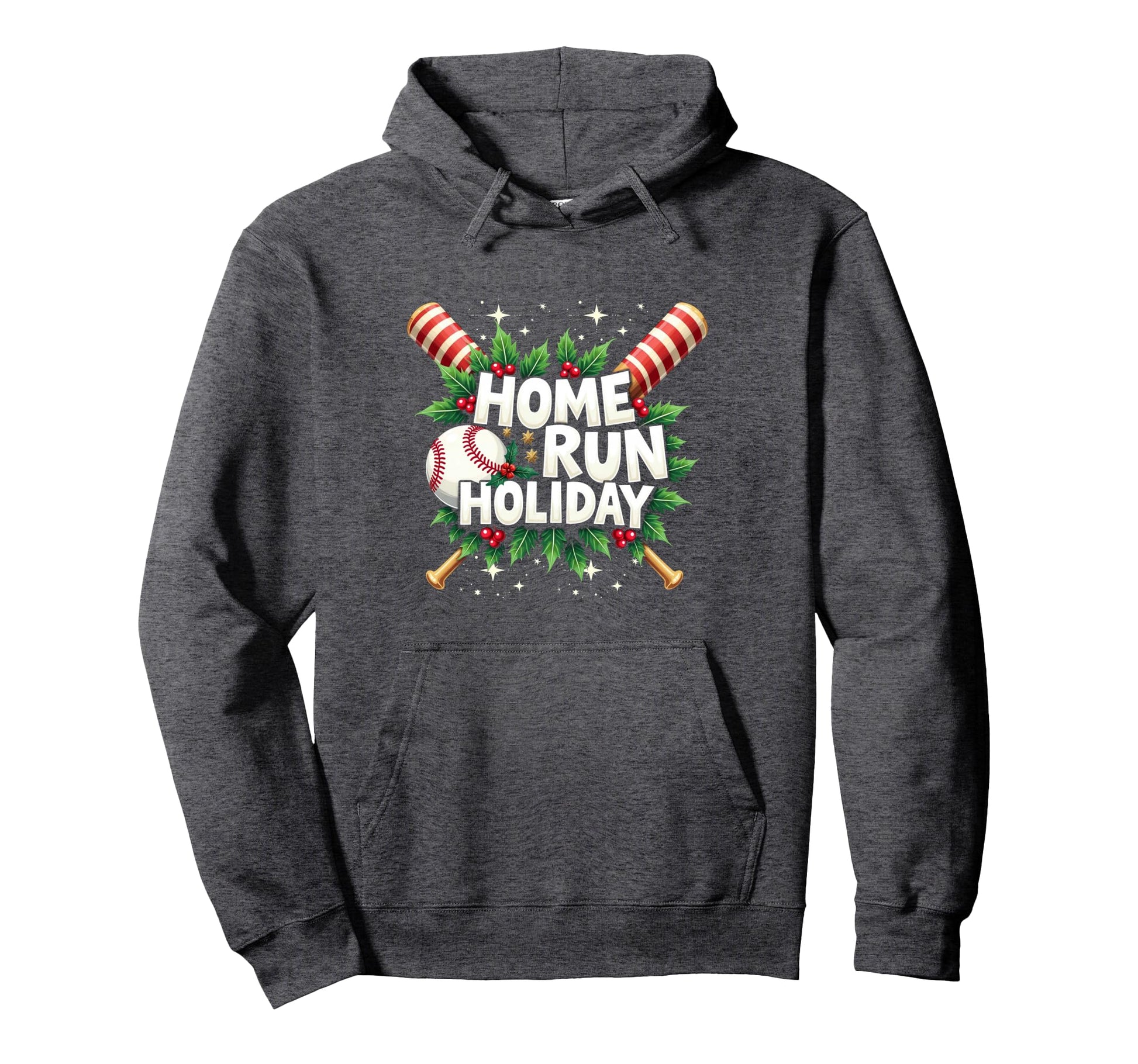 Baseball Homerun Holiday Baseball Hoodie - Minimalist Print for Adults - T-Shirt, Sweatshirt, Hoodie