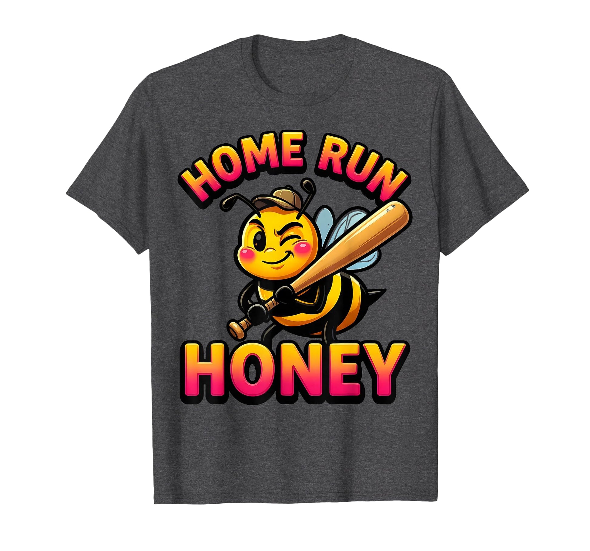 Home Run Honey Baseball T-Shirt - Custom Art Print Men Women - T-Shirt, Sweatshirt, Hoodie