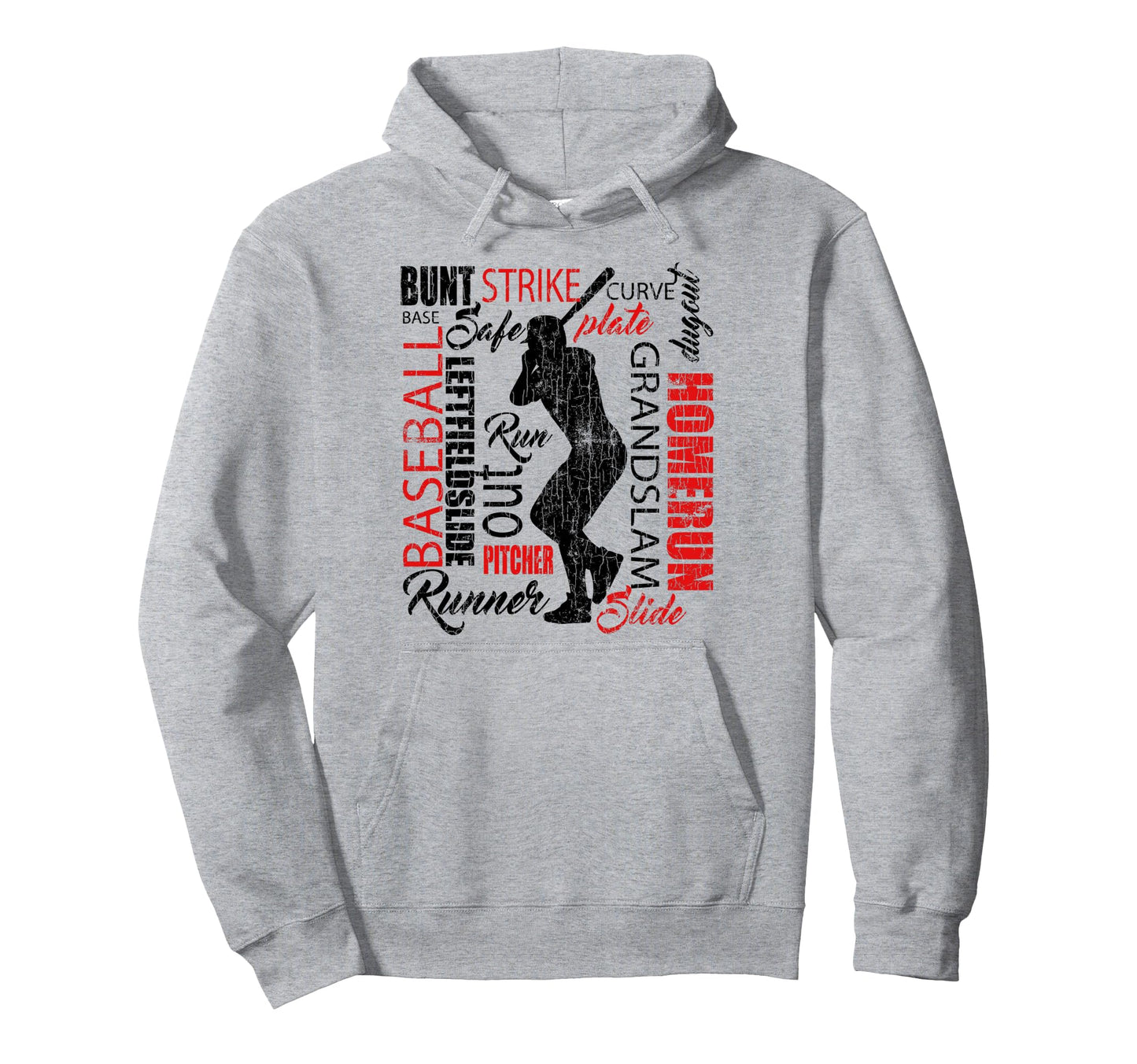 Baseball Batter Pitcher Funny Player Coach Hoodie - Unique Graphic Unisex - T-Shirt, Sweatshirt, Hoodie