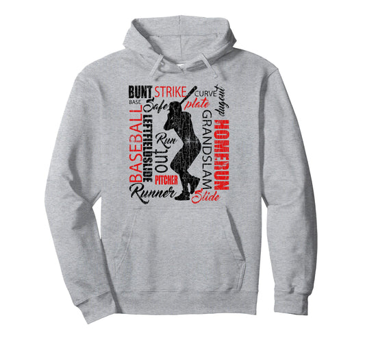 Baseball Batter Pitcher Funny Player Coach Hoodie - Unique Graphic Unisex - T-Shirt, Sweatshirt, Hoodie