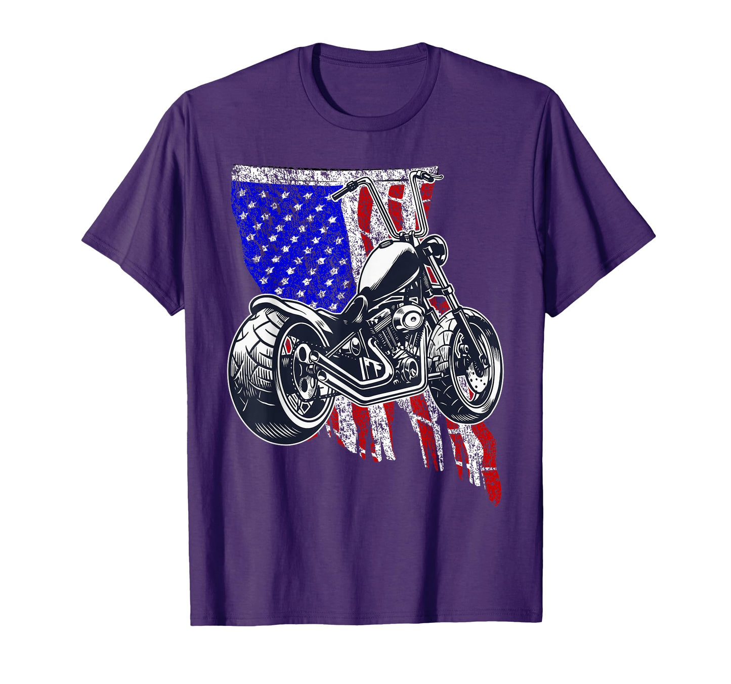 Bobber Motorcycle July 4 Veteran T-Shirt - Unique Graphic Men Women - T-Shirt, Sweatshirt, Hoodie