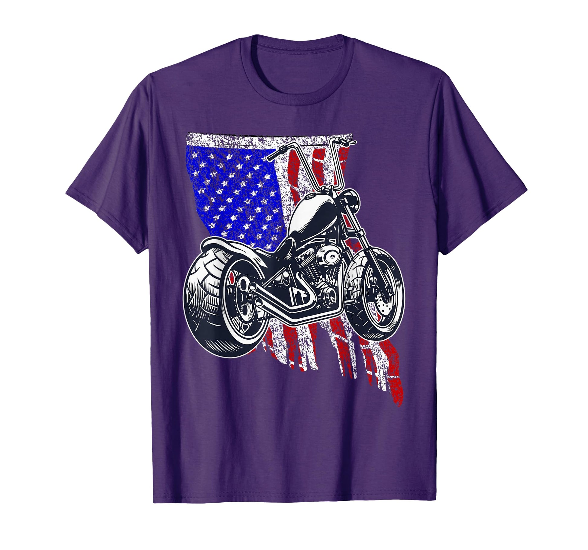 Bobber Motorcycle July 4 Veteran T-Shirt - Unique Graphic Men Women - T-Shirt, Sweatshirt, Hoodie