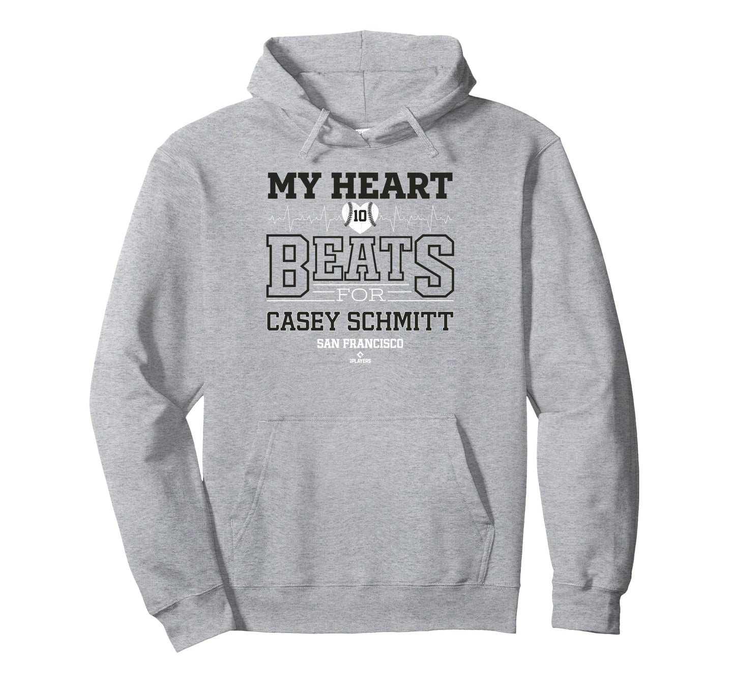 My Heart Beats Casey Schmitt San Hoodie - Trendy Graphic for Adults - T-Shirt, Sweatshirt, Hoodie