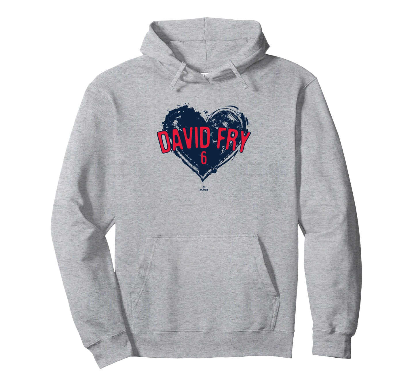 Distressed Heart David Fry Cleveland Hoodie - Custom Art Print Unisex - T-Shirt, Sweatshirt, Hoodie