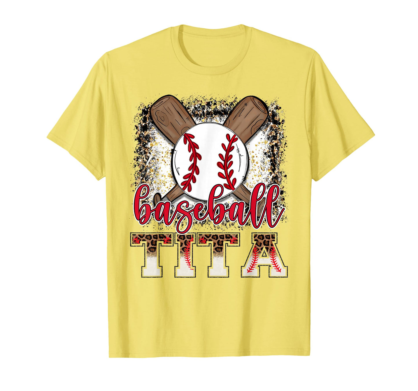 Baseball Tita Leopard Proud Ball T-Shirt - Fun Novelty Design Men Women - T-Shirt, Sweatshirt, Hoodie