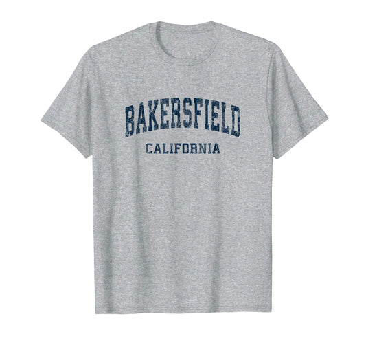 Bakersfield California Ca Varsity T-Shirt - Minimalist Print Men Women - T-Shirt, Sweatshirt, Hoodie