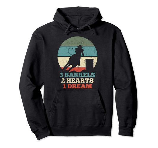 Barrel Racing Rodeo Western Gift Hoodie - Streetwear Style Unisex - T-Shirt, Sweatshirt, Hoodie