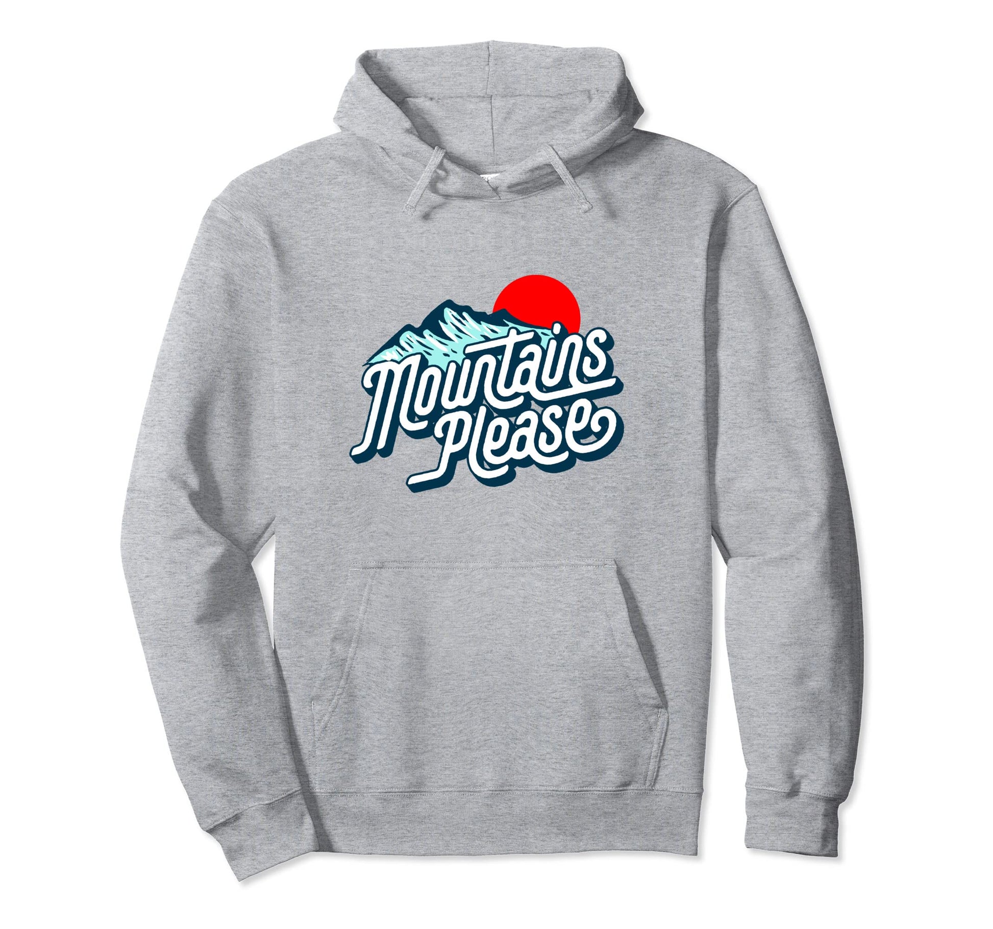 Mountains Please Eighties Hiking Hoodie - Trendy Graphic for Adults - T-Shirt, Sweatshirt, Hoodie