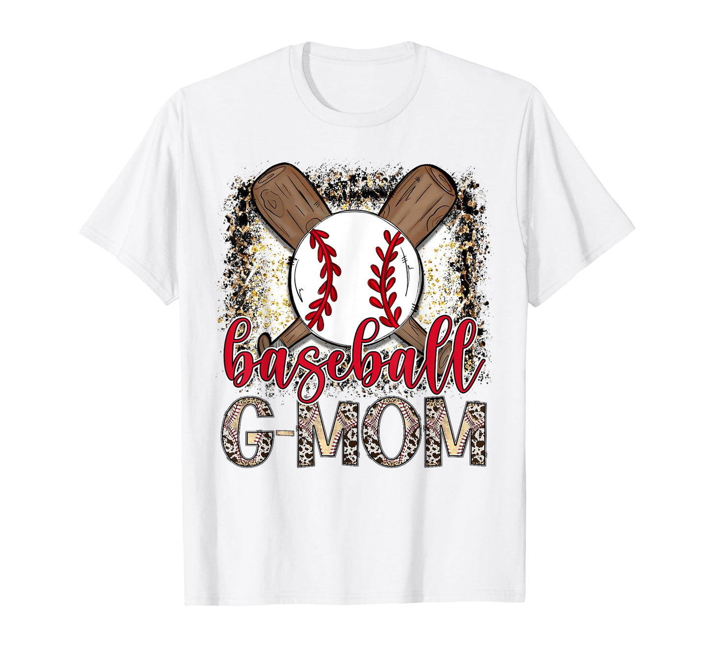 Baseball G Mom Leopard Proud Ball G Mom T-Shirt - Novelty Apparel Unisex - T-Shirt, Sweatshirt, Hoodie
