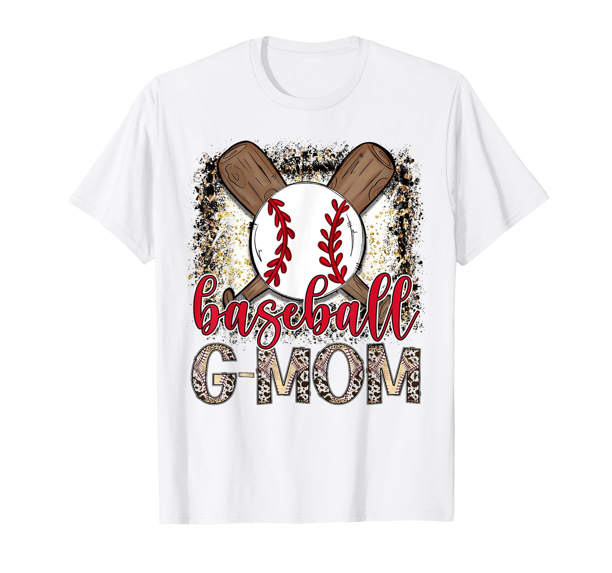 Baseball G Mom Leopard Proud Ball G Mom T-Shirt - Novelty Apparel Unisex - T-Shirt, Sweatshirt, Hoodie