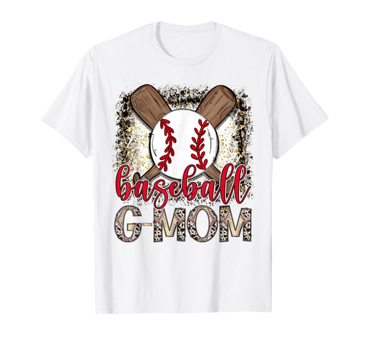 Baseball G Mom Leopard Proud Ball G Mom T-Shirt - Novelty Apparel Unisex - T-Shirt, Sweatshirt, Hoodie