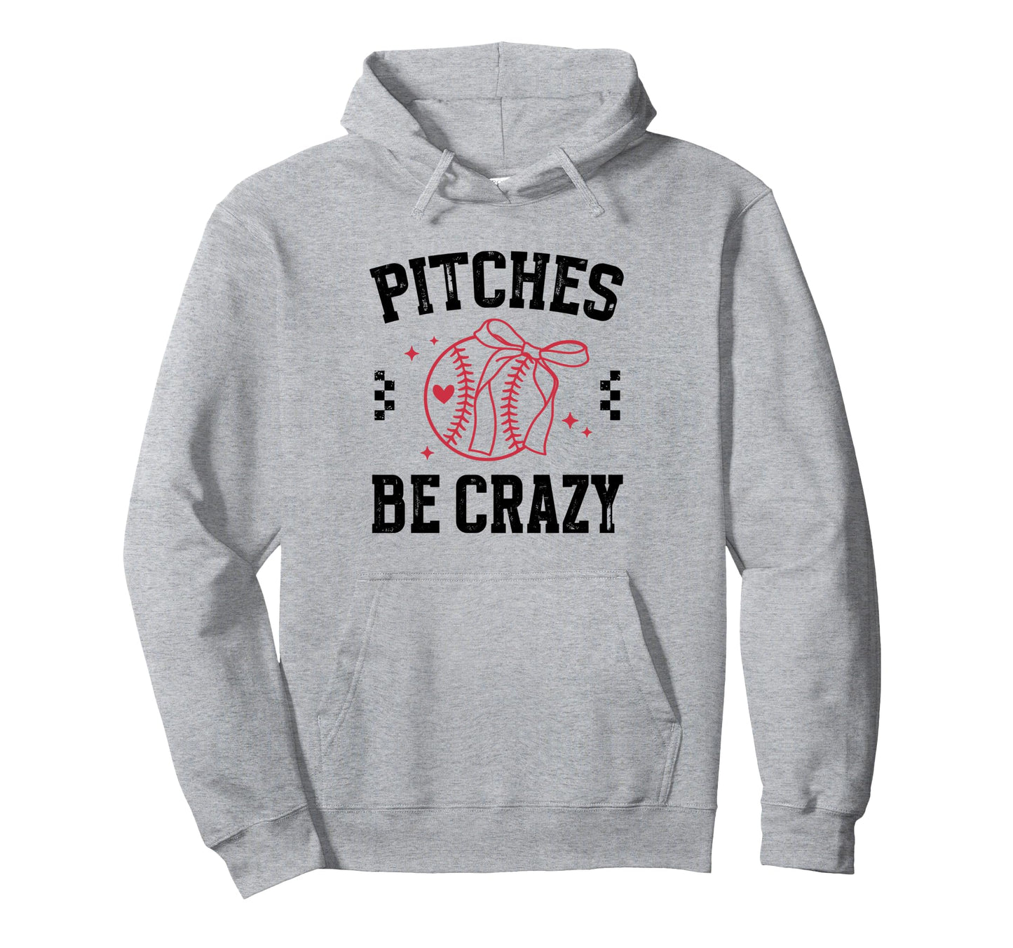 Coquette American Baseball Pitches Hoodie - Fun Novelty Design for Adults - T-Shirt, Sweatshirt, Hoodie