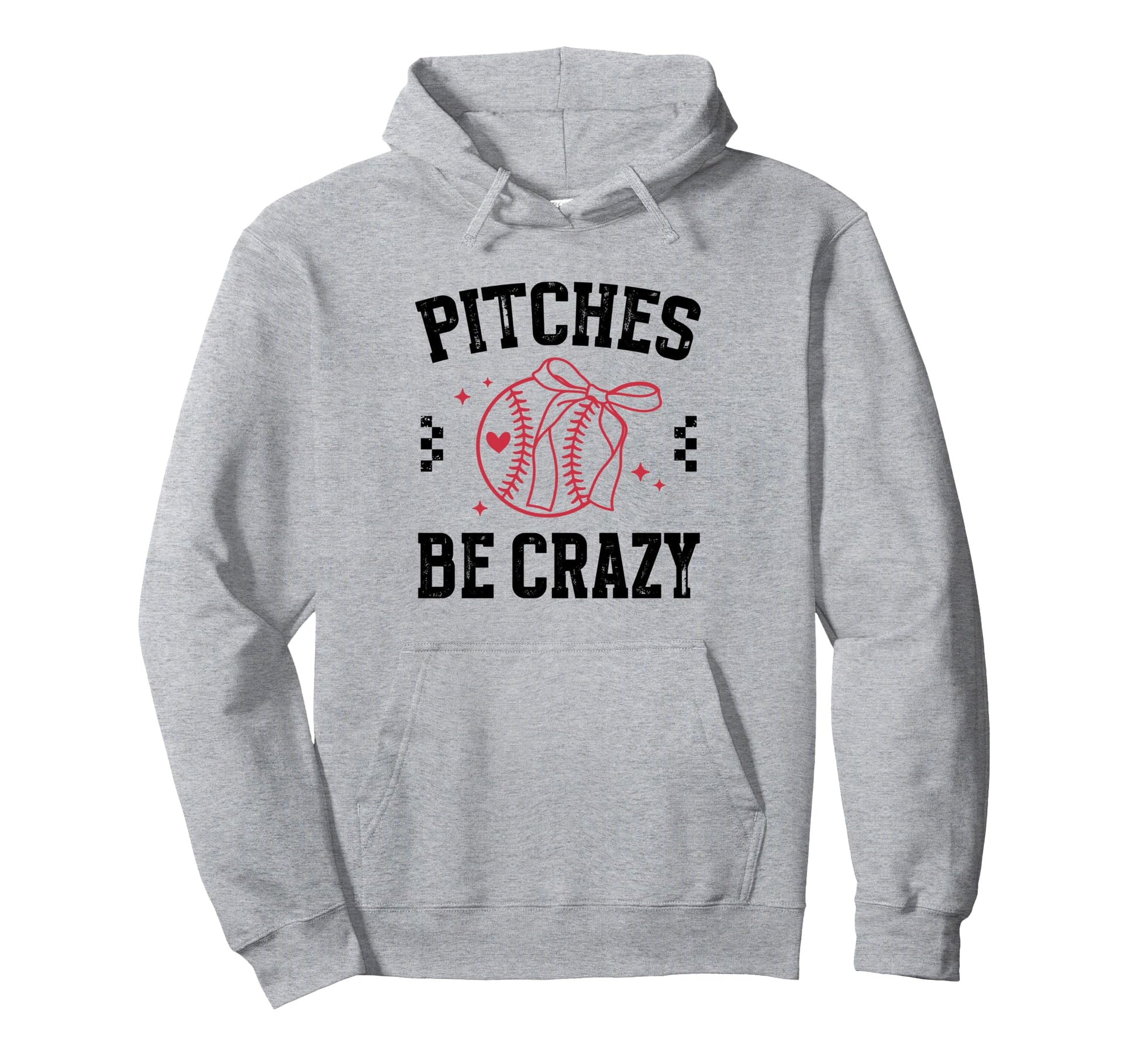 Coquette American Baseball Pitches Hoodie - Fun Novelty Design for Adults - T-Shirt, Sweatshirt, Hoodie