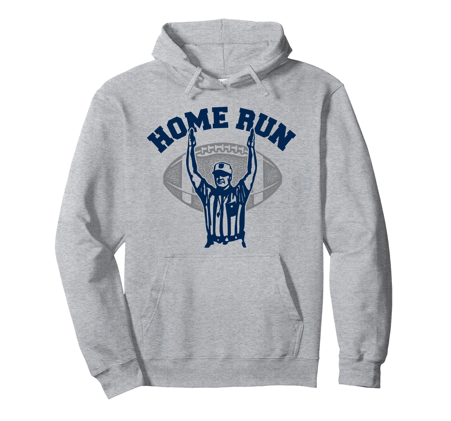 Funny Football Homerun Baseball Home Hoodie - Minimalist Print for Adults - T-Shirt, Sweatshirt, Hoodie