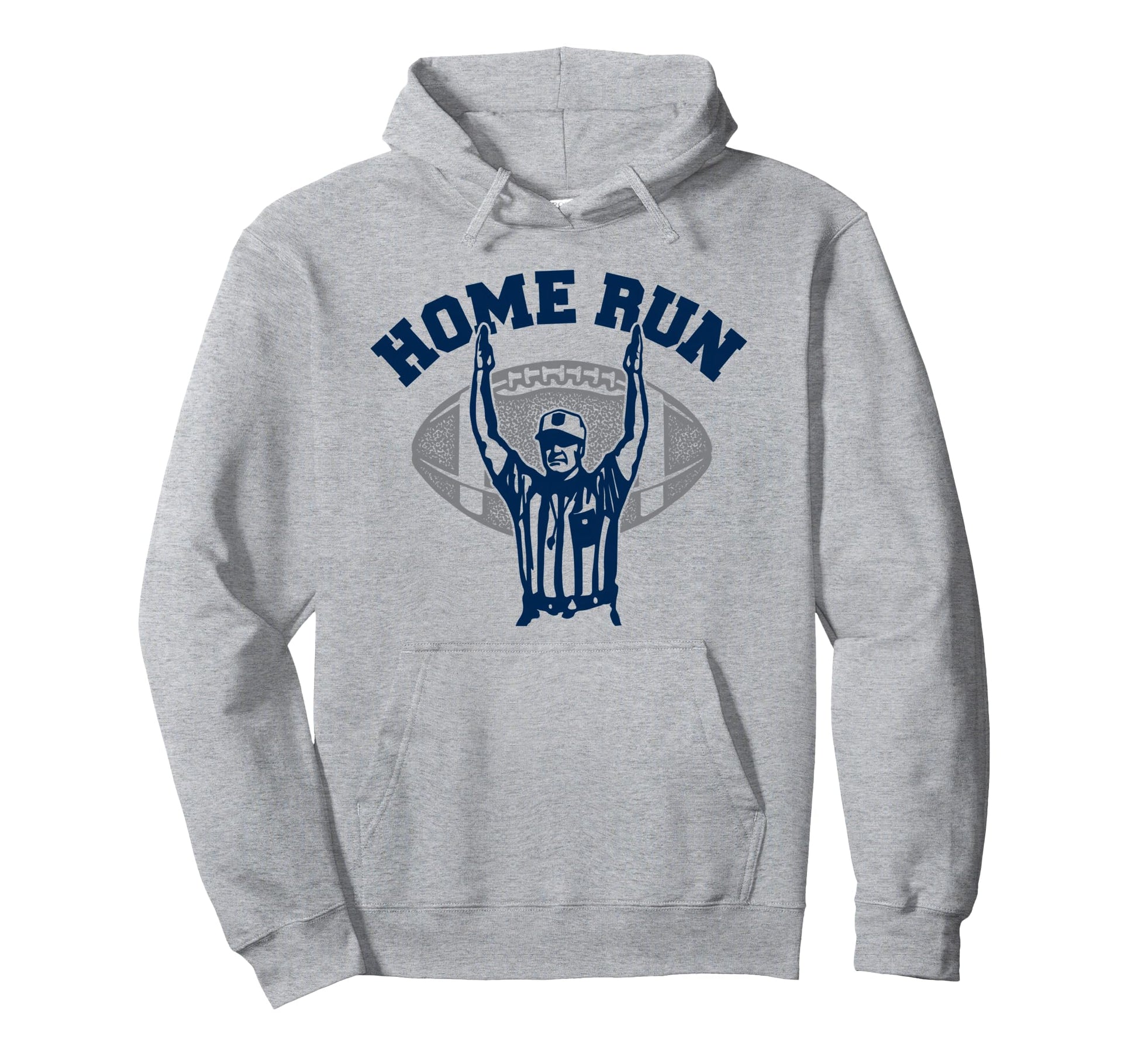 Funny Football Homerun Baseball Home Hoodie - Minimalist Print for Adults - T-Shirt, Sweatshirt, Hoodie
