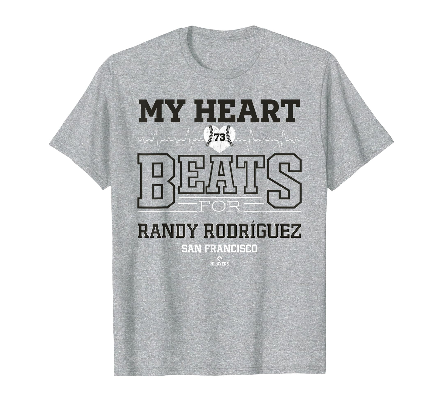 My Heart Beats Randy Rodr Guez San T-Shirt - Casual Everyday Wear Unisex - T-Shirt, Sweatshirt, Hoodie
