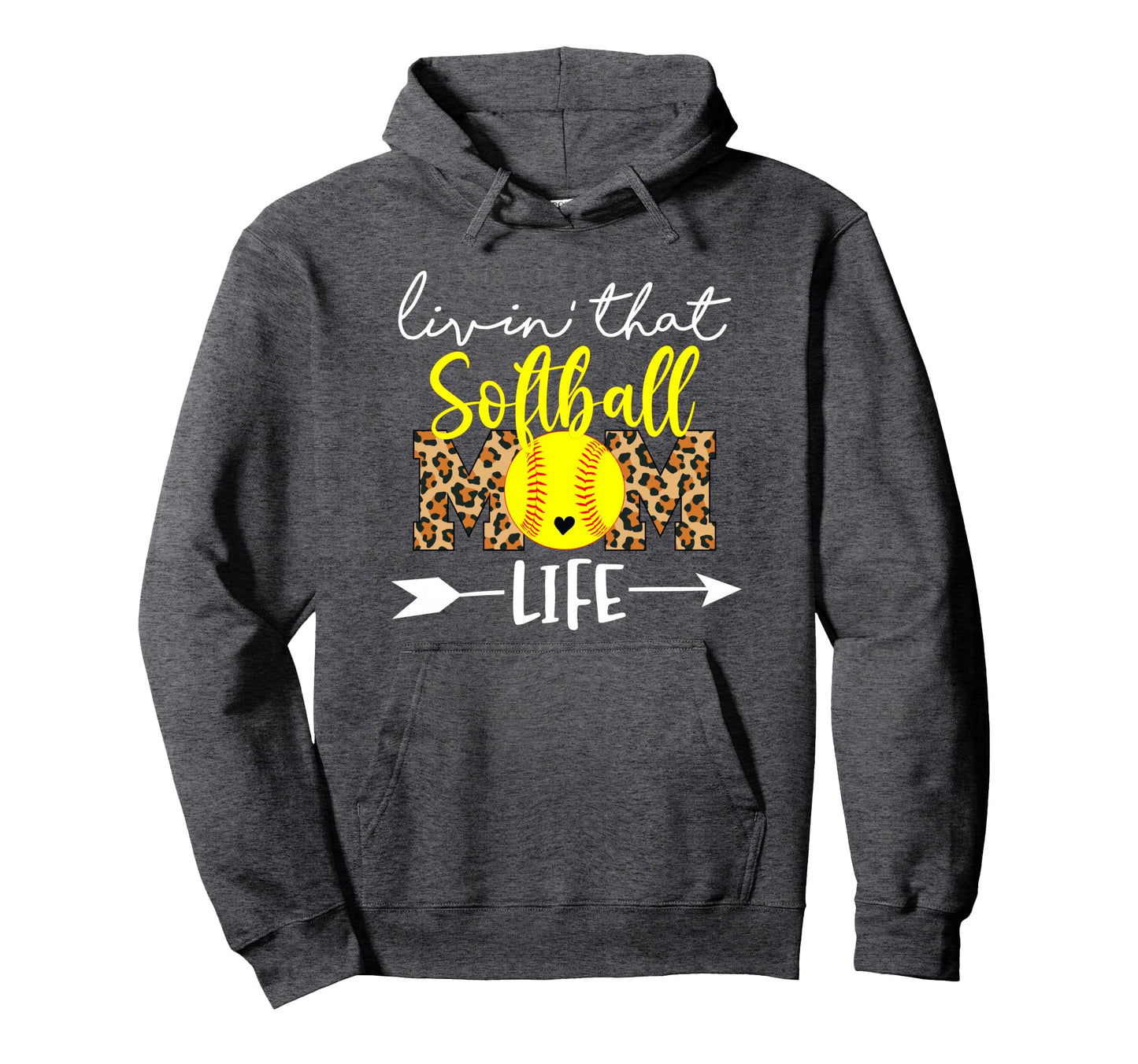 Travel Softball Mom Must Haves Leopard Hoodie - Custom Art Print Men Women - T-Shirt, Sweatshirt, Hoodie