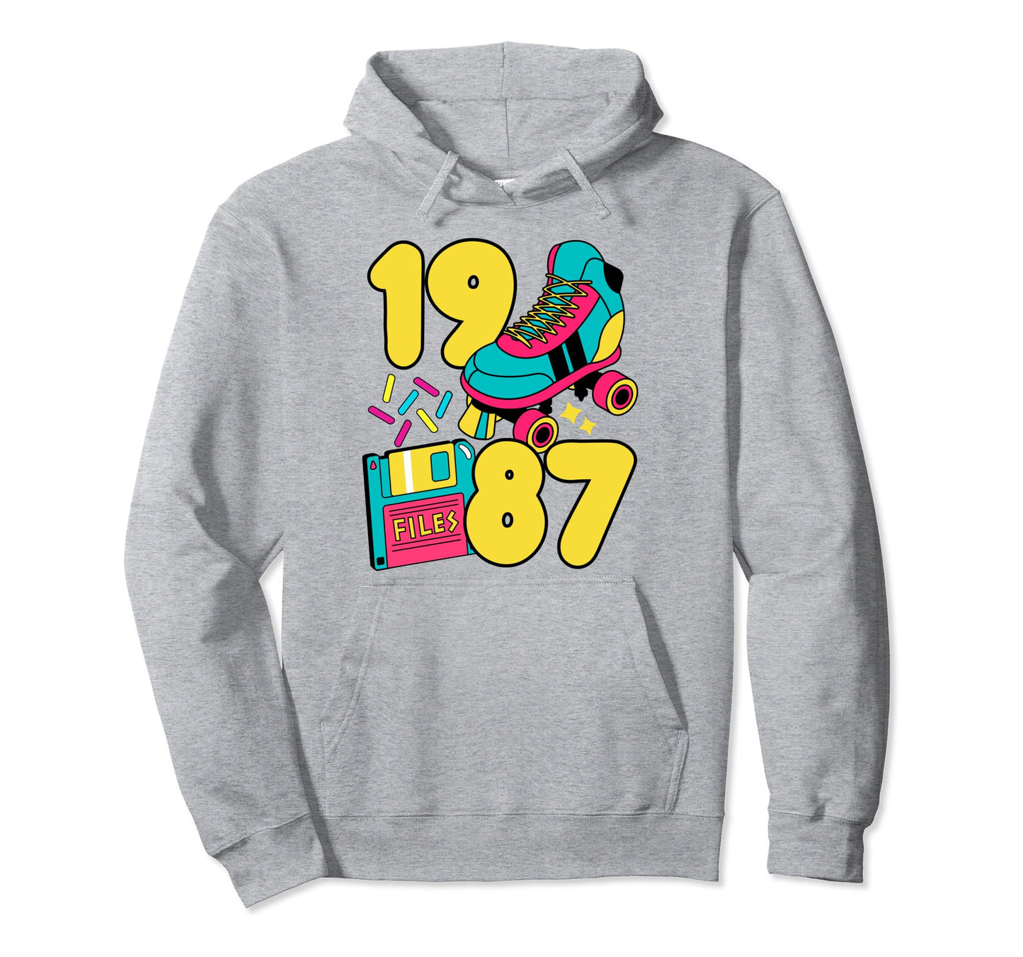 1987 Slow Tec 80S Candy Roller Rink Hoodie - Aesthetic Graphic Unisex - T-Shirt, Sweatshirt, Hoodie