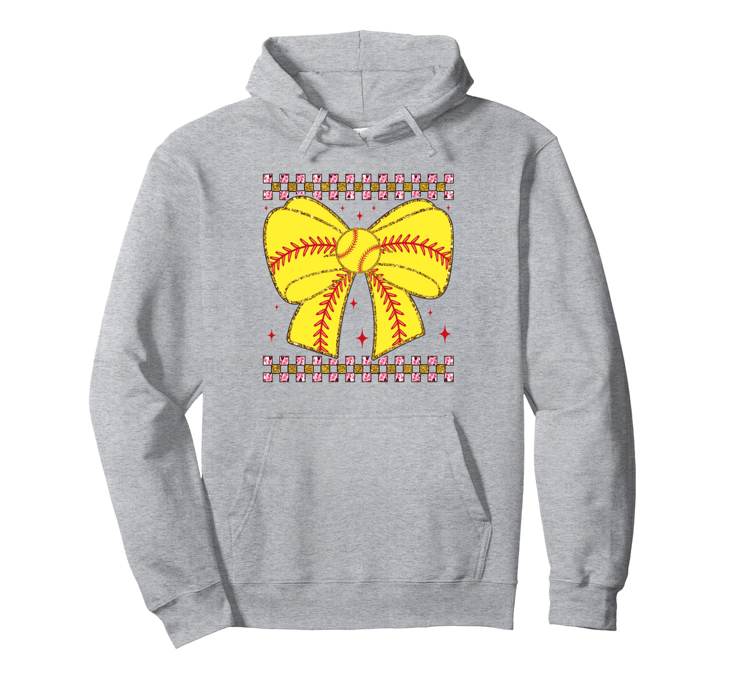 Unique Baseball Bow Fans Hoodie - Novelty Apparel for Adults - T-Shirt, Sweatshirt, Hoodie
